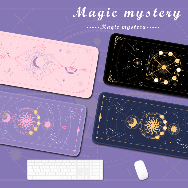 Laptop Accessories Mouse - Magic Moon Star Purple Extra Large