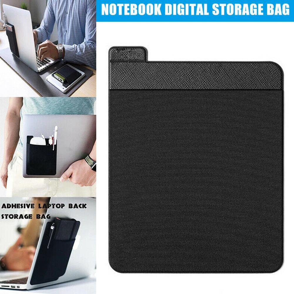 Laptop Accessories Kit Bag - Self Adhesive Laptop Rear Storage Bag