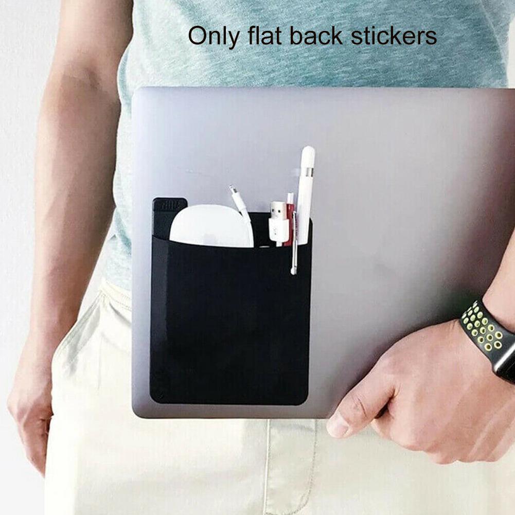 Laptop Accessories Kit Bag - Self Adhesive Laptop Rear Storage Bag