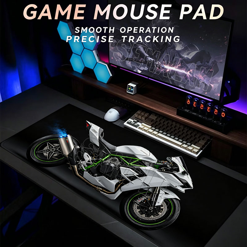 Laptop Accessories Design - Motorcycle design Large Gaming Mouse Pad
