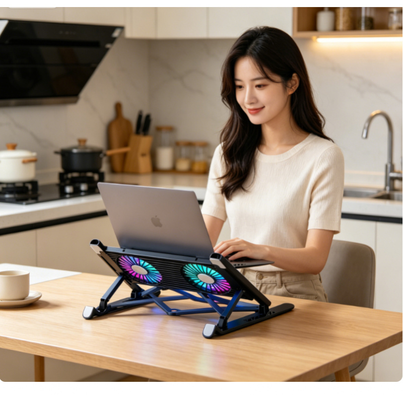 Laptop Stand Portable - New Laptop Cooler Base Stand Foldable
