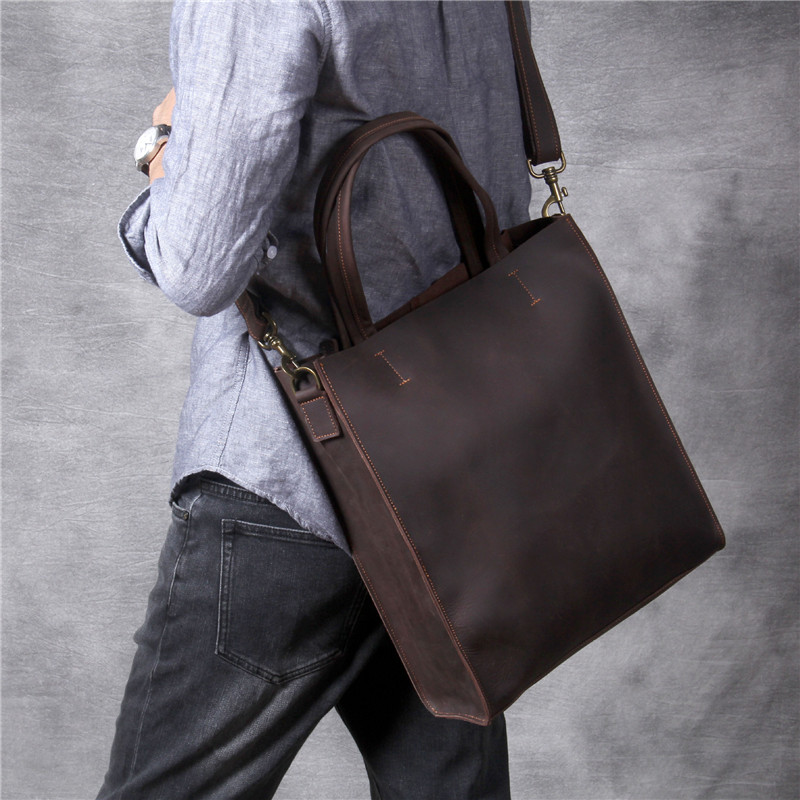Vintage genuine leather men ha - Laptop Accessories Box 评论和价格