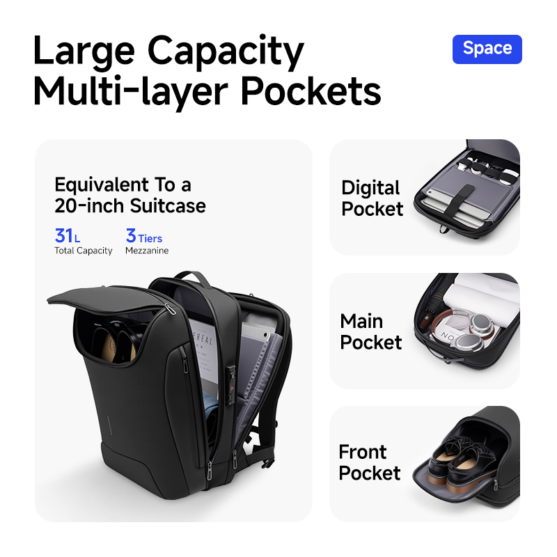 MARK RYDEN 31L Smart Men's Bac - Laptop Accessories Box 评论和价格