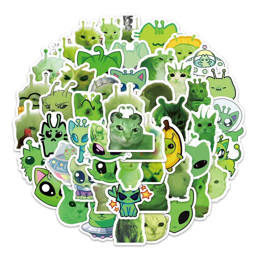 100pcs Fun Alien Cat Emoji Sti - Laptop Accessories Toy 评论和价格