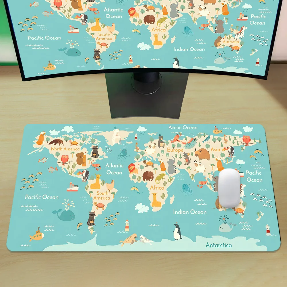 World Map Gaming Mouse Pad Ani - Laptop Accessories Design 评论和价格