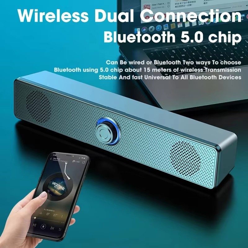 Music Soundbar Computer Caixa  - Laptop Stand Portable 评论和价格