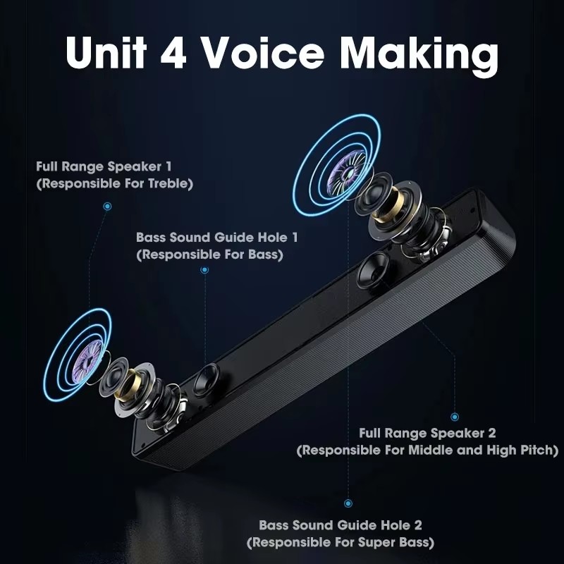 Music Soundbar Computer Caixa  - Laptop Stand Portable 评论和价格