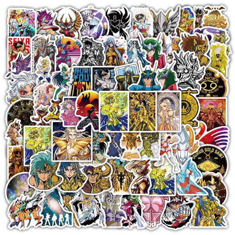 101Pcs Saint Seiya Anime Stick - Laptop Accessories Decoration 评论和价格