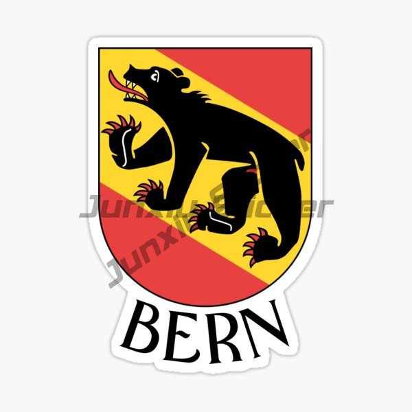 BERN SWITZERLAND Flag Car Stic - Laptop Accessories Decoration 评论和价格