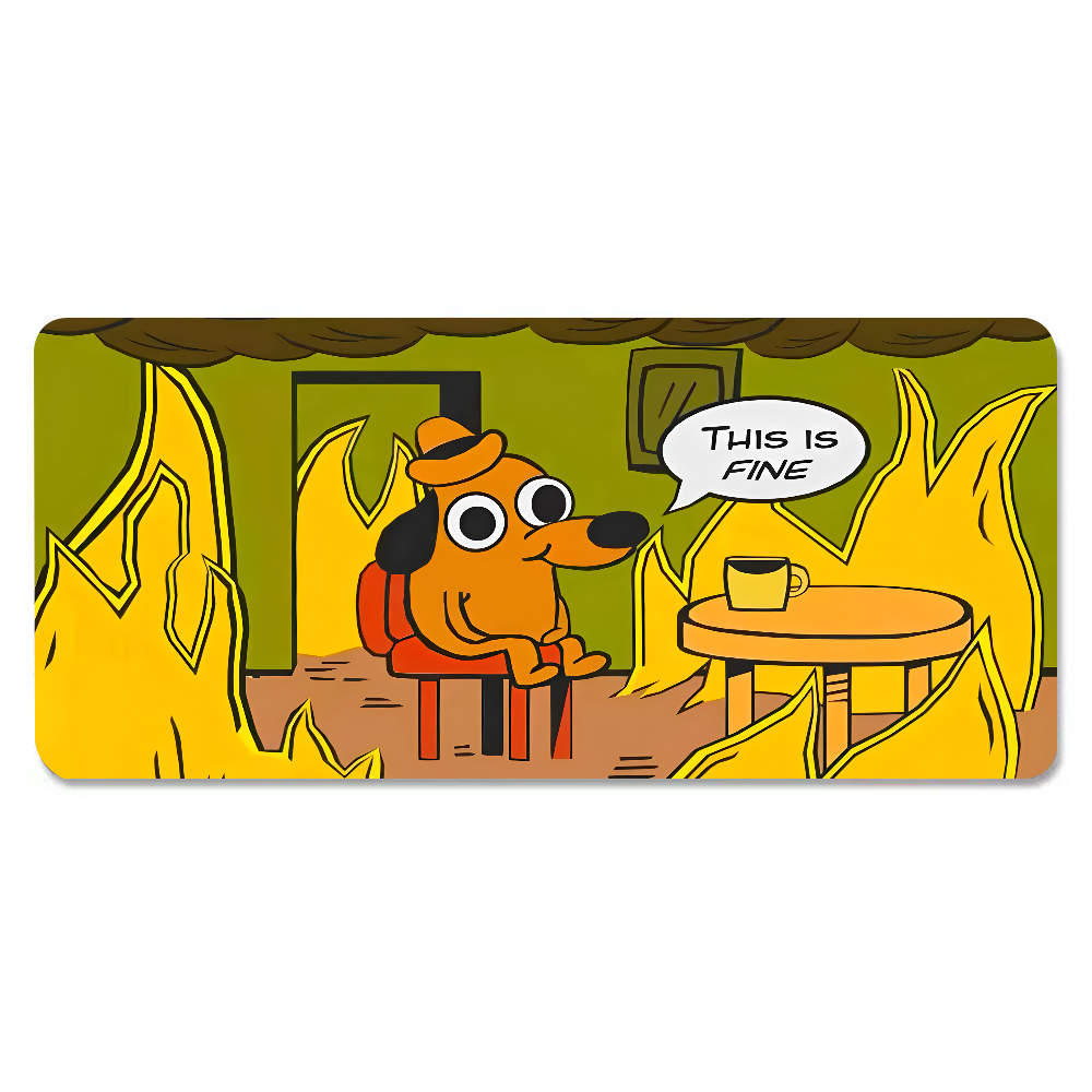 This Is Fine Dog Dachshund Mou - Laptop Accessories Toy 评论和价格