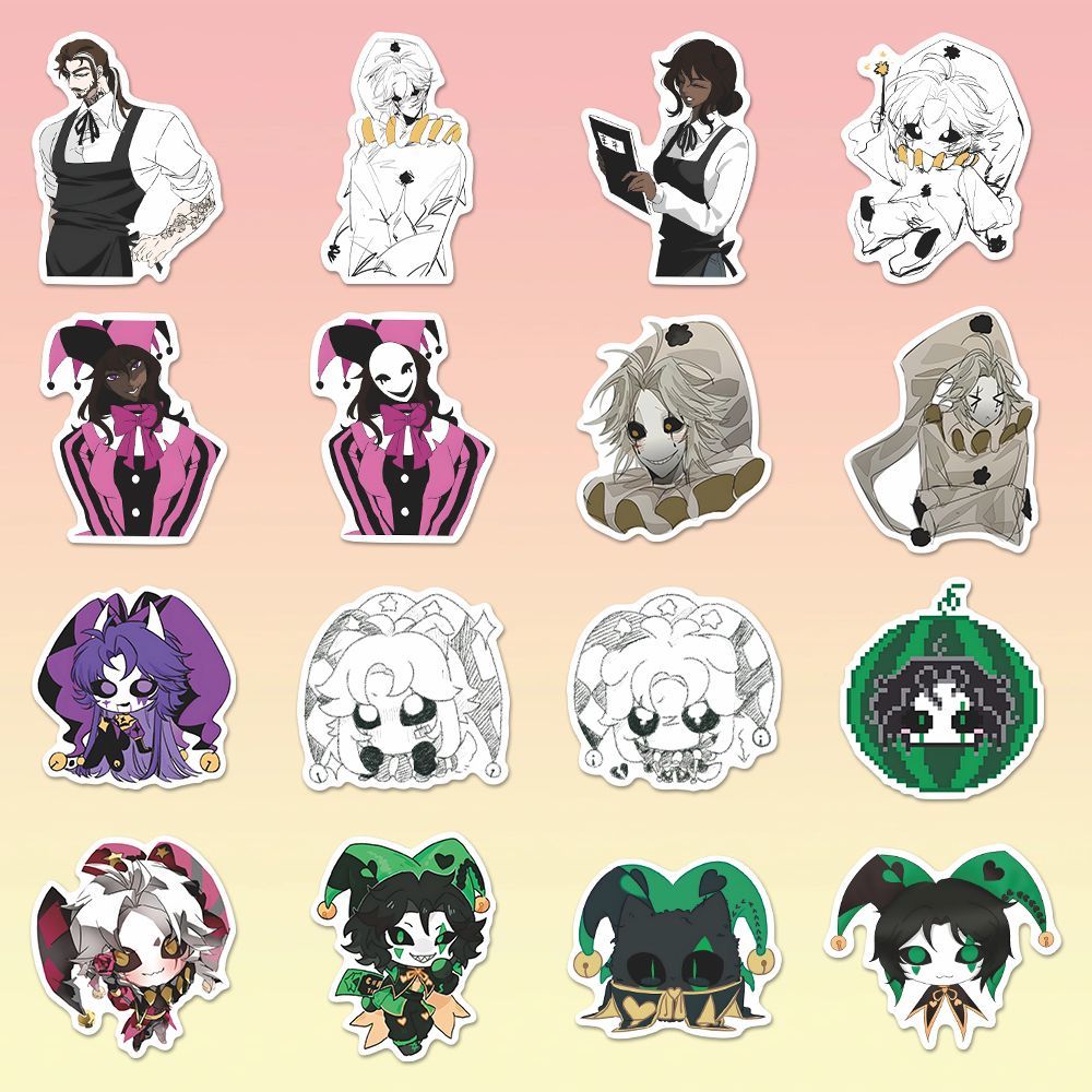 73PCS The Freak Circus Pierrot - Laptop Accessories Decoration 评论和价格