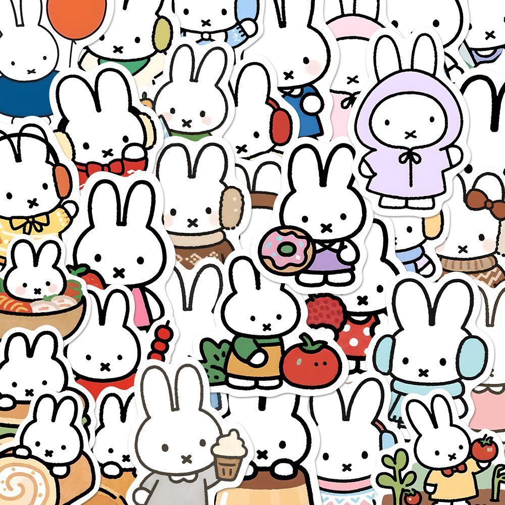Miffy sticker cute cartoon sti - Laptop Accessories Design 评论和价格