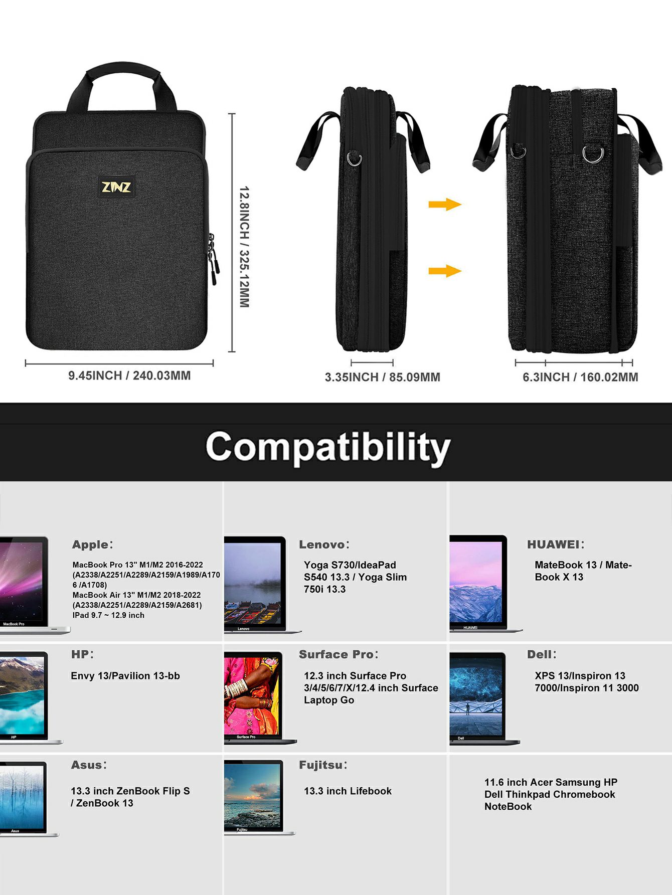 12.9-13 inch Laptop Shoulder B - Laptop Accessories Box 评论和价格