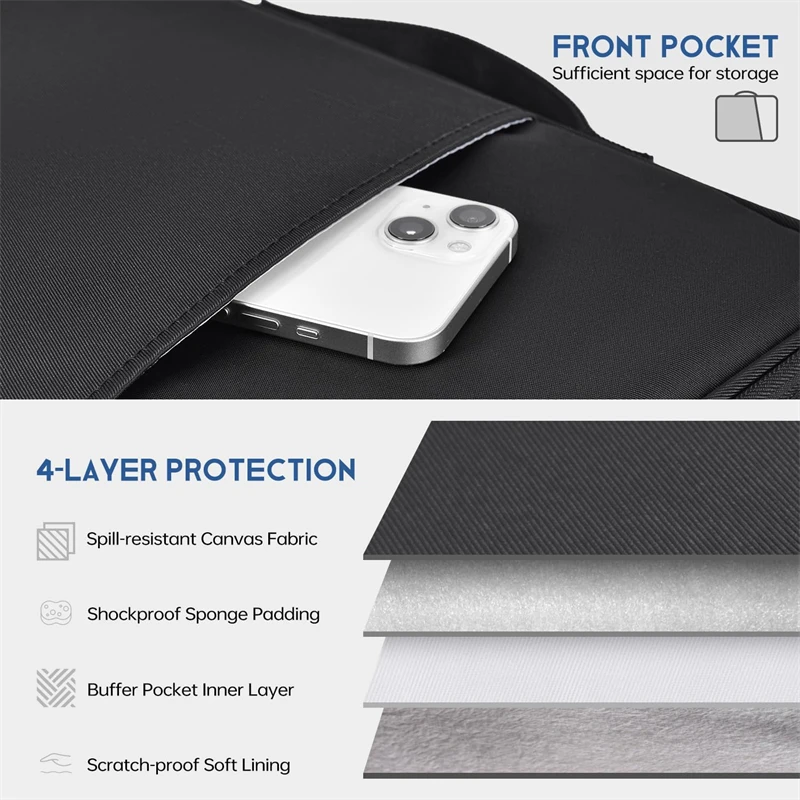 Waterproof Shockproof Handle B - Laptop Accessories Pouch 评论和价格