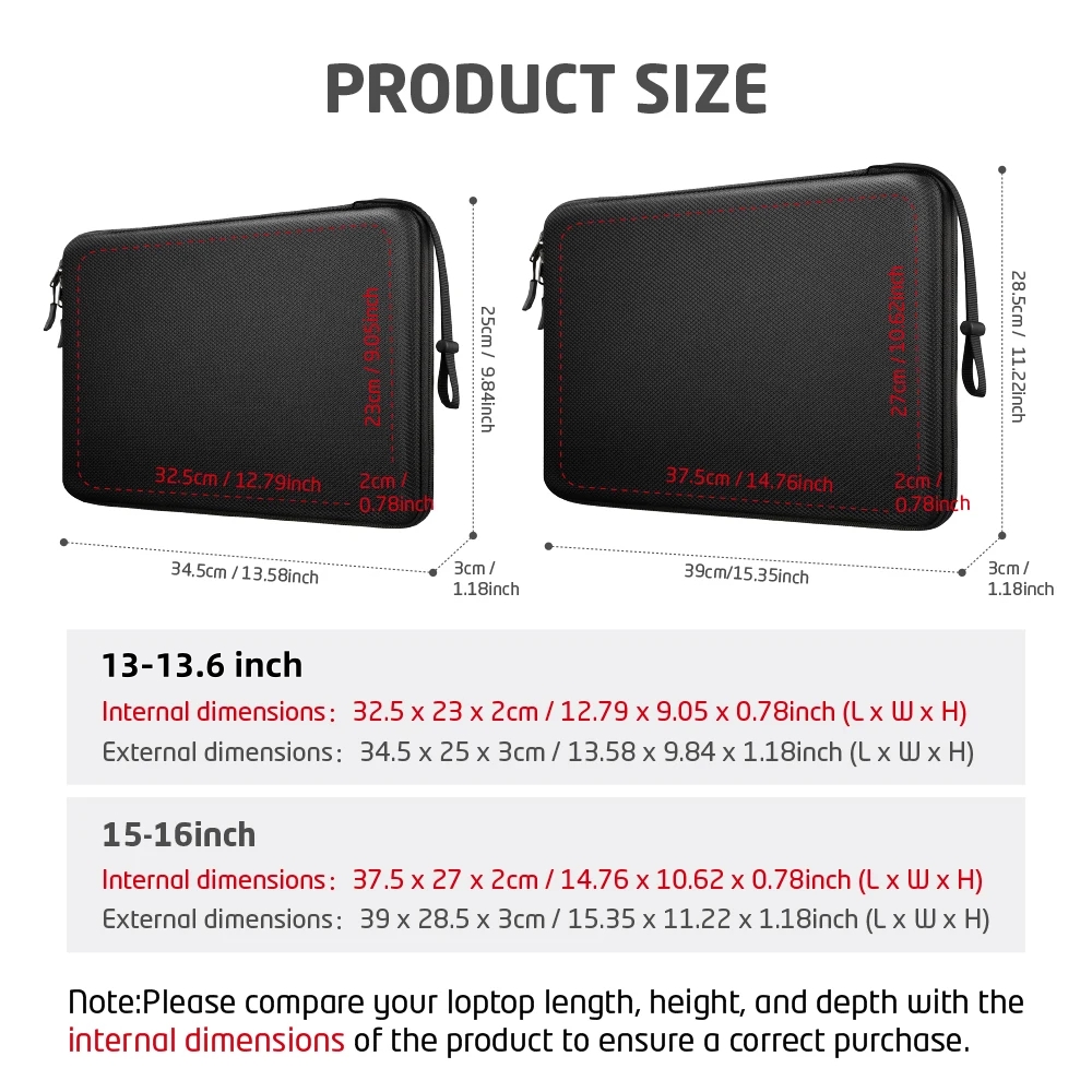13 13.6 15 16 Laptop Sleeve Ca - Laptop Accessories Pouch 评论和价格