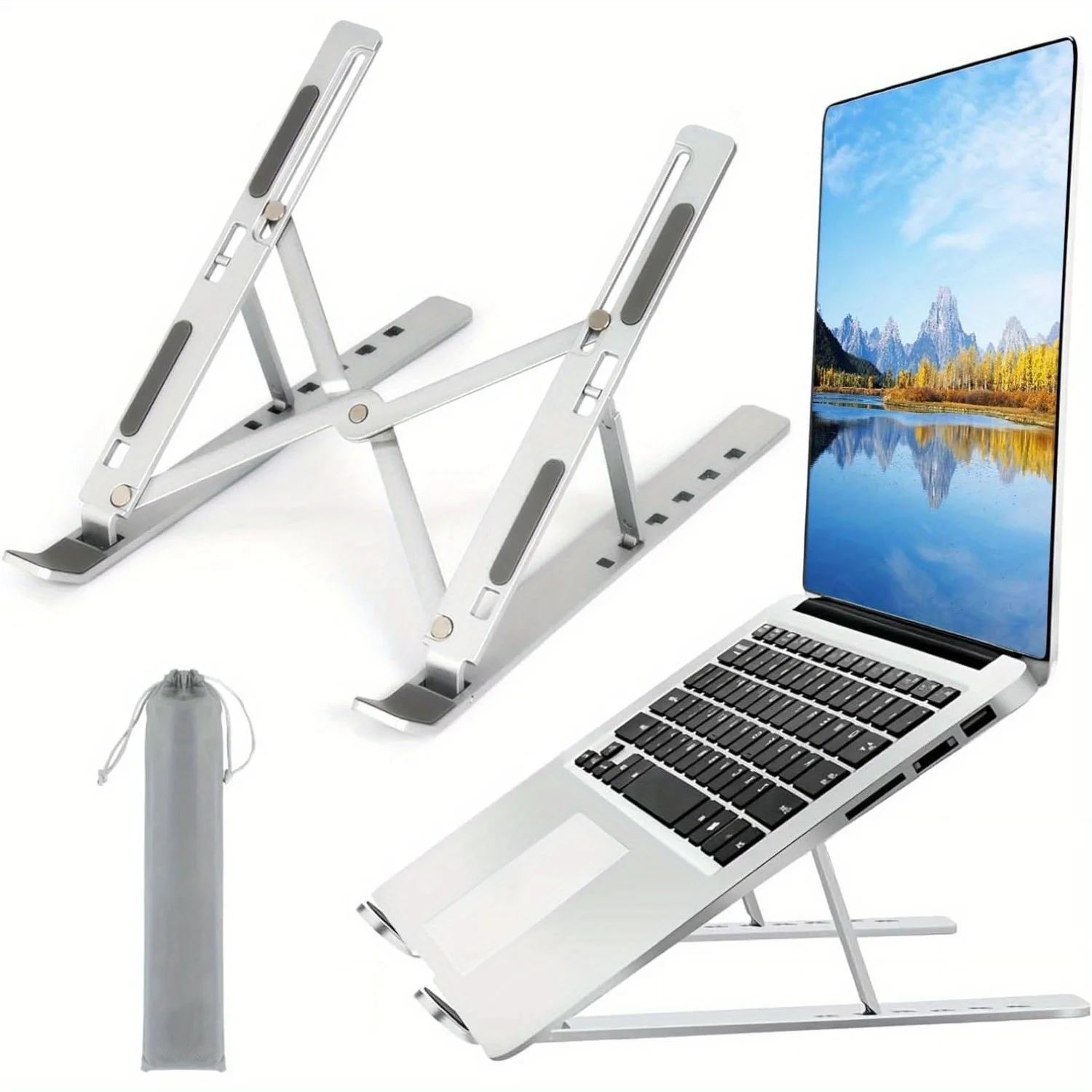 Adjustable Aluminum Laptop Sta - Laptop Stand Portable 评论和价格