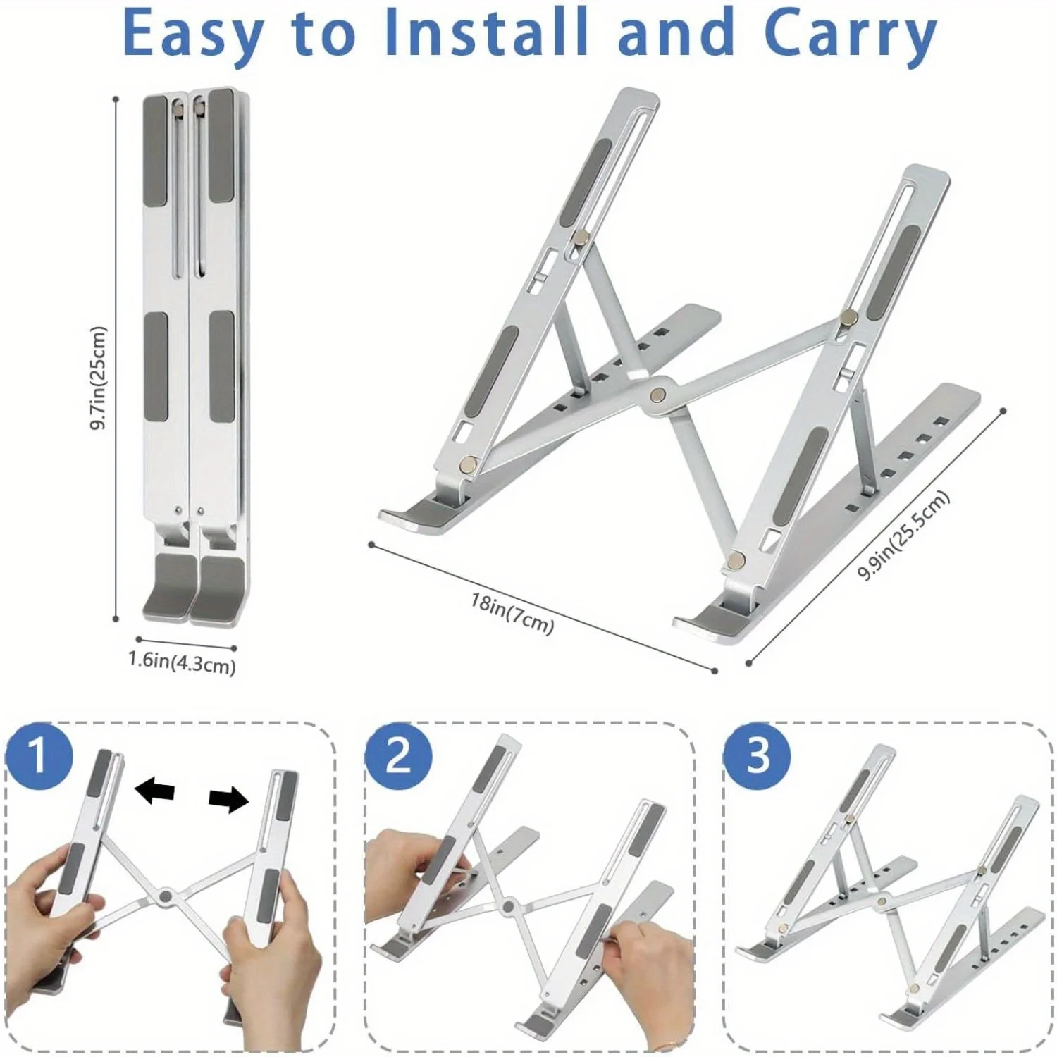 Adjustable Aluminum Laptop Sta - Laptop Stand Portable 评论和价格