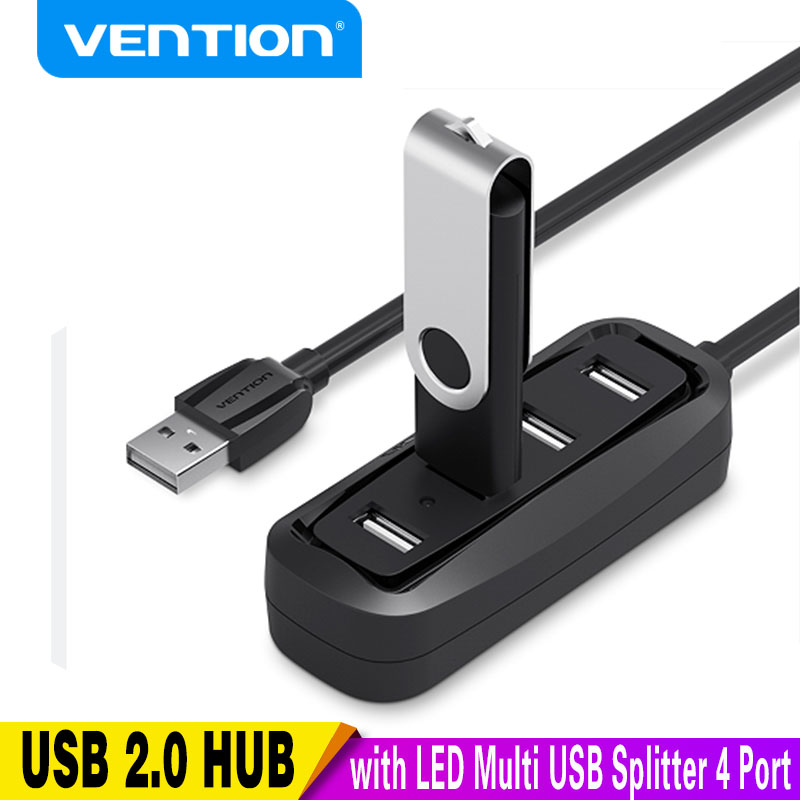 Vention USB 2.0 HUB 4 Port wit - Laptop Accessories Box 评论和价格