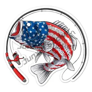Perch Fishing Stickers Window  - Laptop Accessories Box 评论和价格