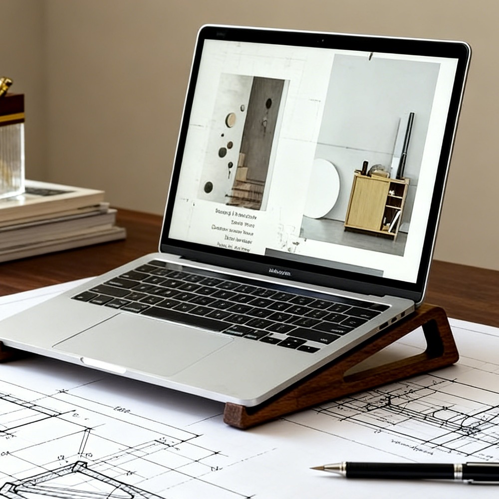 Portable Foldable Wooden Lapto - Laptop Accessories Design 评论和价格