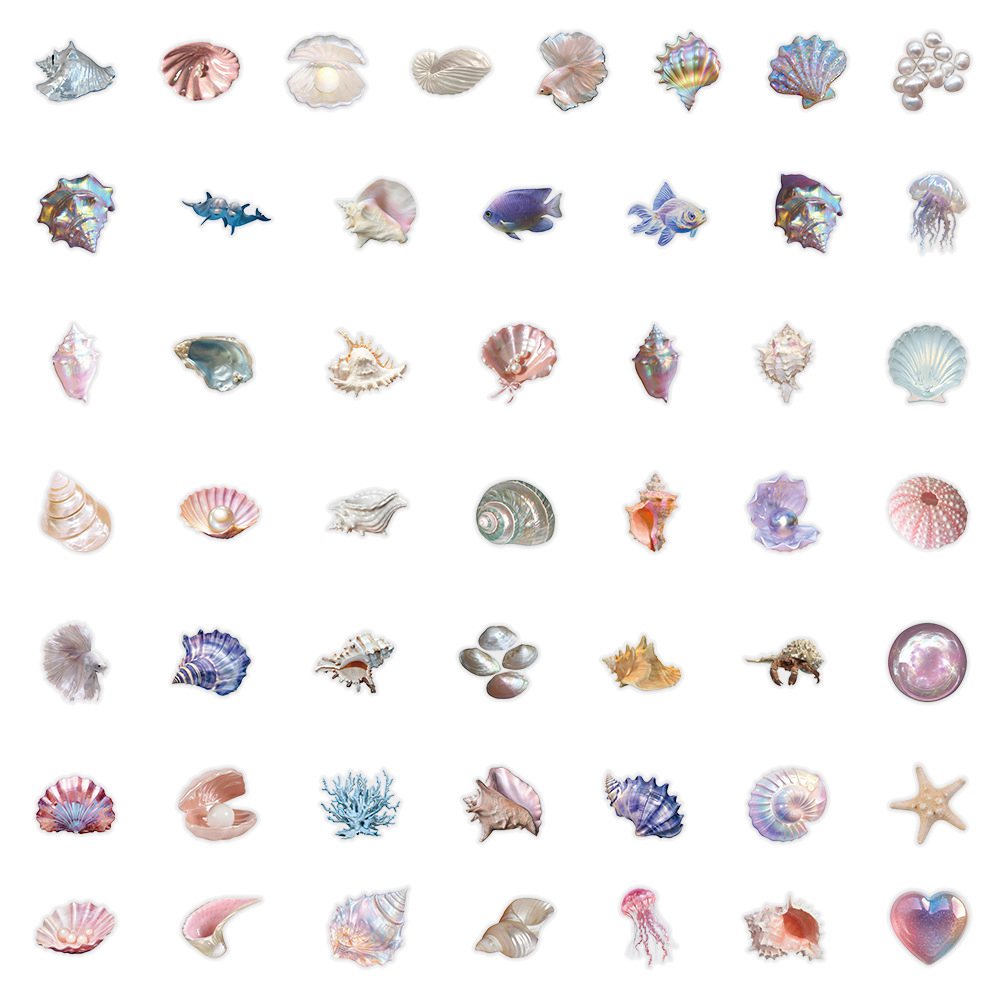 50pcs Cartoon Shell Graffiti S - Laptop Accessories Decoration 评论和价格