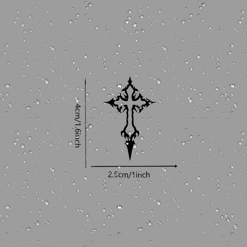 2pcs Gothic Cross Waterproof V - Laptop Accessories Decoration 评论和价格