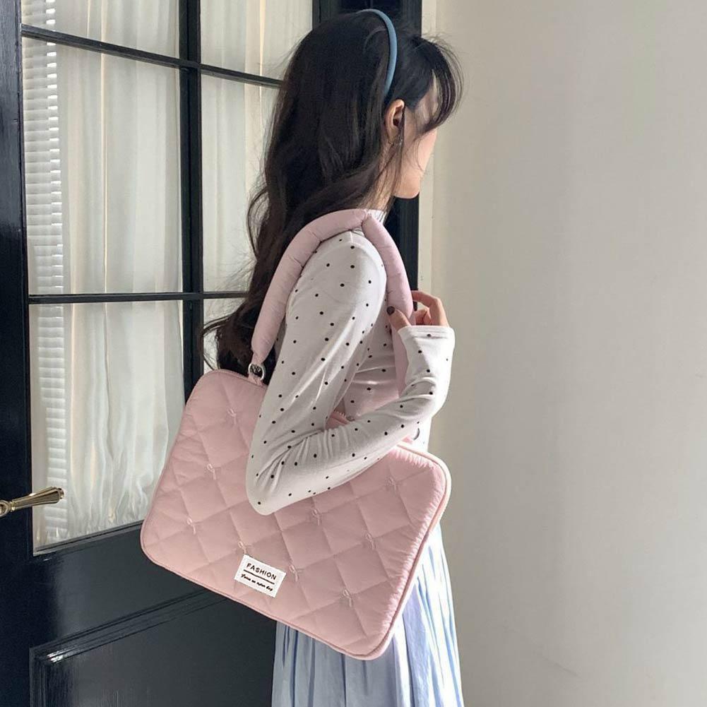 Cute Bow Embroidered Laptop Sl - Laptop Accessories Pouch 评论和价格
