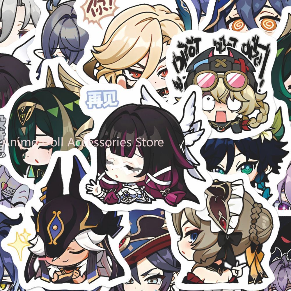 64PCS Genshin Impact Moon Maid - Laptop Accessories Decoration 评论和价格
