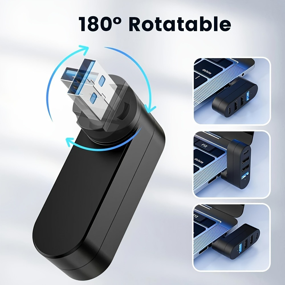 Mini Splitter 4 Ports USB Hub  - Laptop Accessories Box 评论和价格