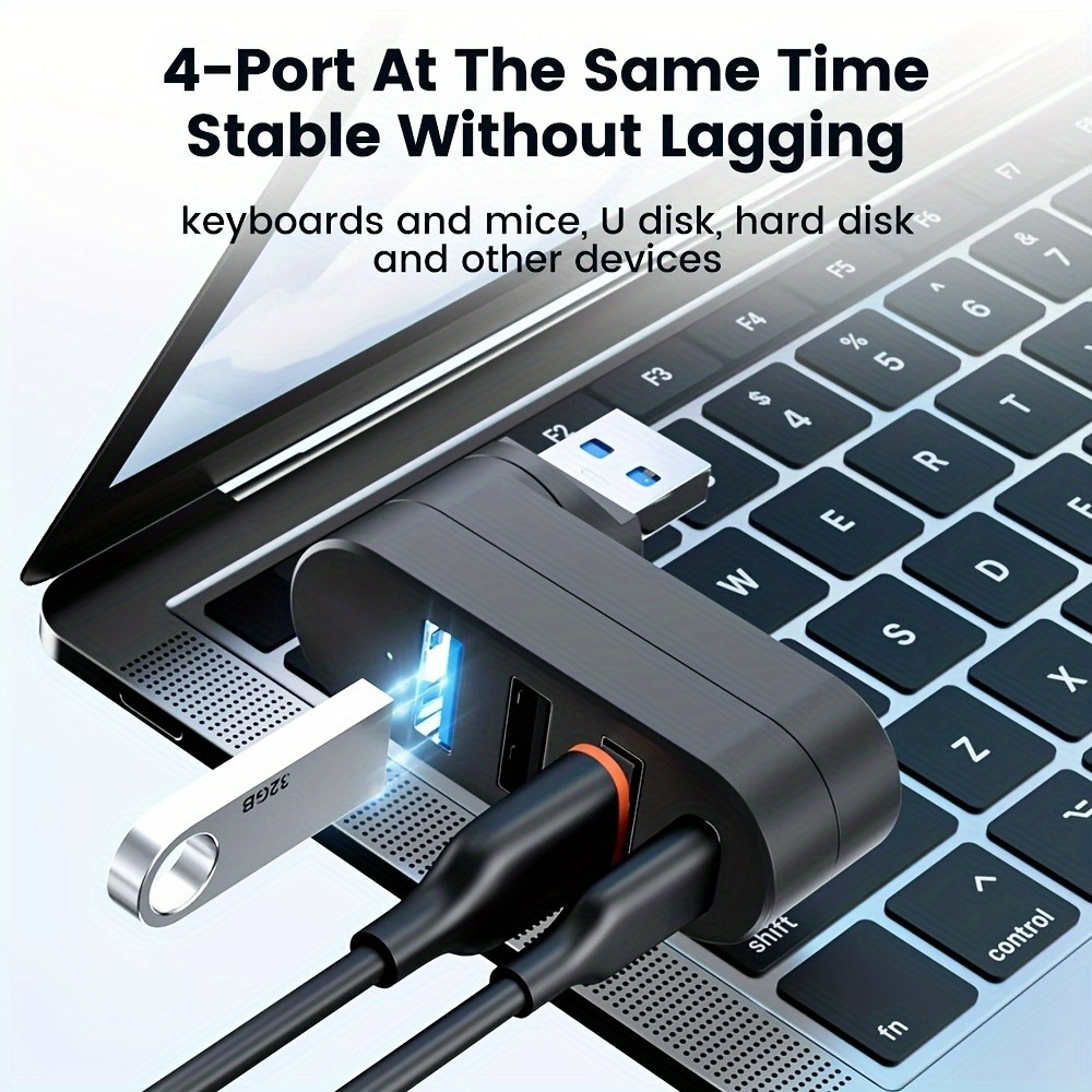 Mini Splitter 4 Ports USB Hub  - Laptop Accessories Box 评论和价格