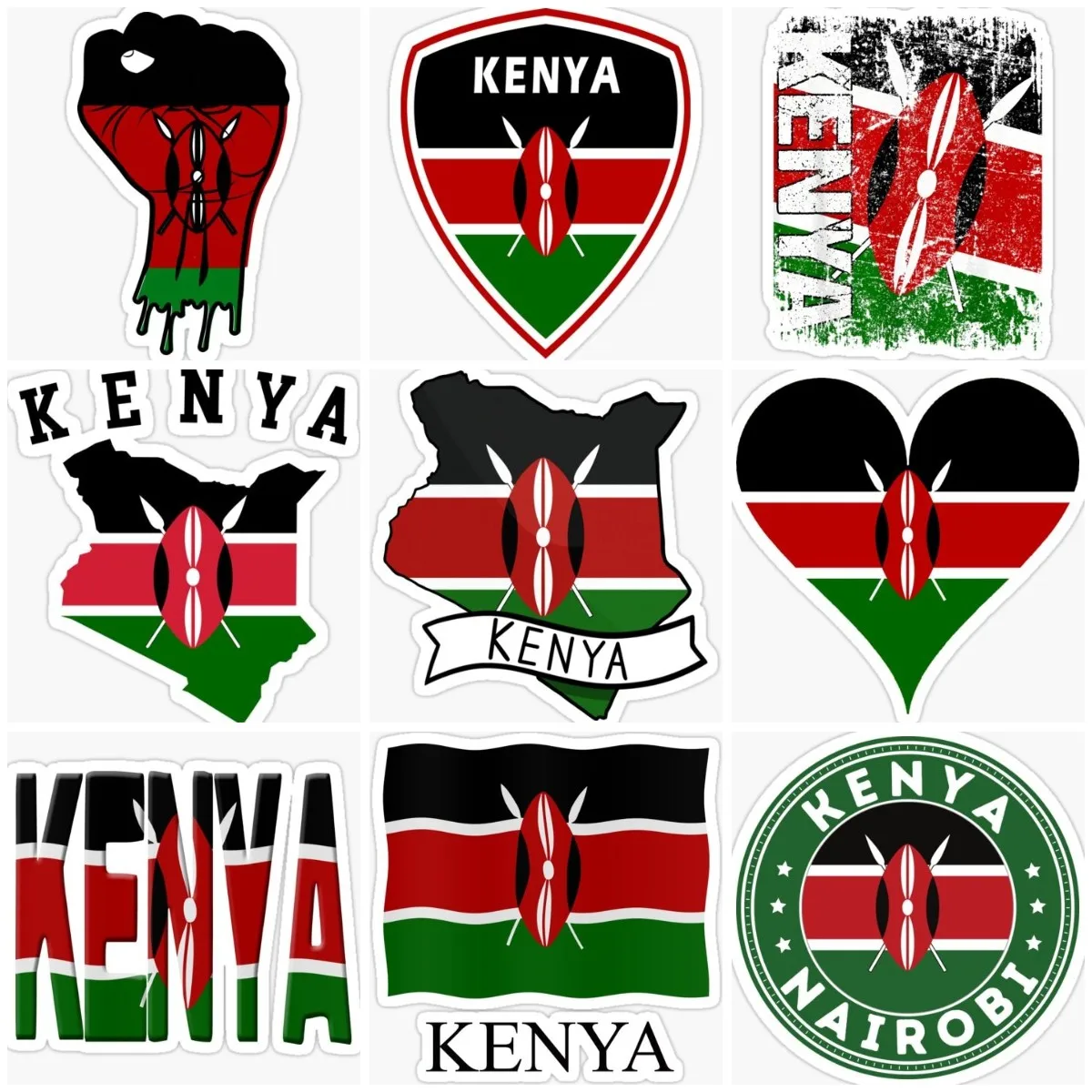Kenya Flag Map Emblem Creative - Laptop Accessories Kenya 评论和价格